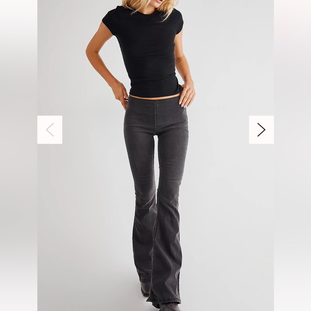 Free People Penny Pull-On Flare Jeans
